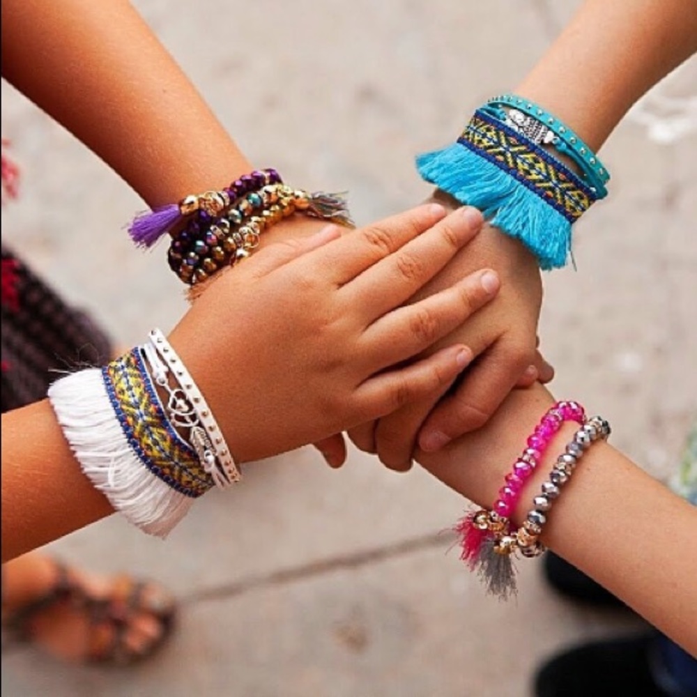 2 Fringed Boho Friendship Bracelets